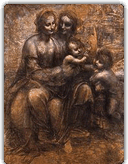 
Charcoal, black and white chalk on tinted paper, circa 1499�1500.